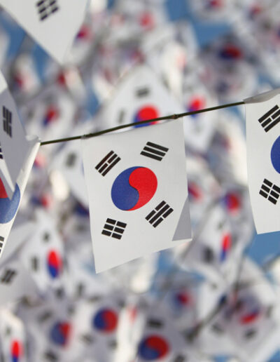 The flag of the Republic of Korea