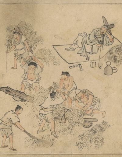 Rice threshing © National Museum of Korea