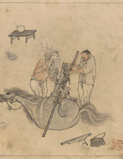 Shoeing a horse © National Museum of Korea