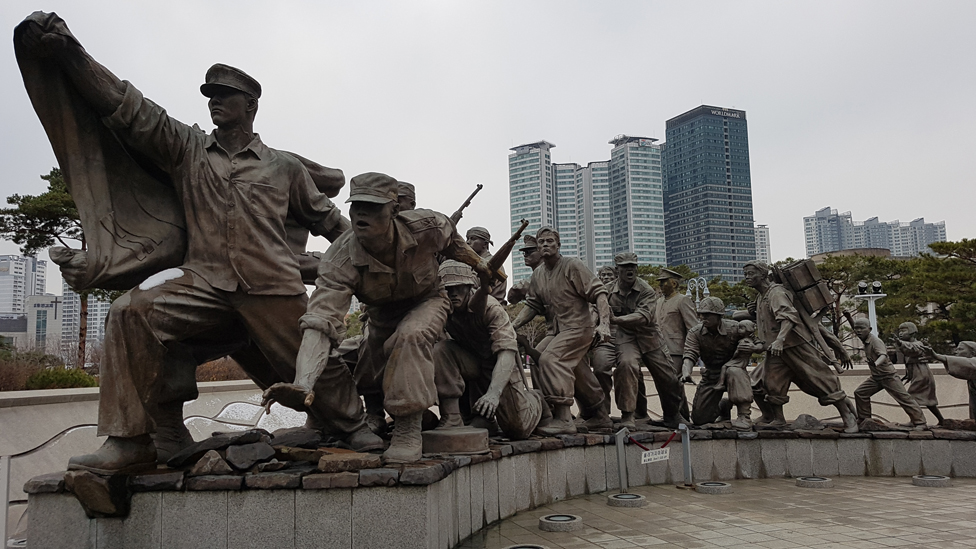 Part of the Defending the Country statue in the Plaza